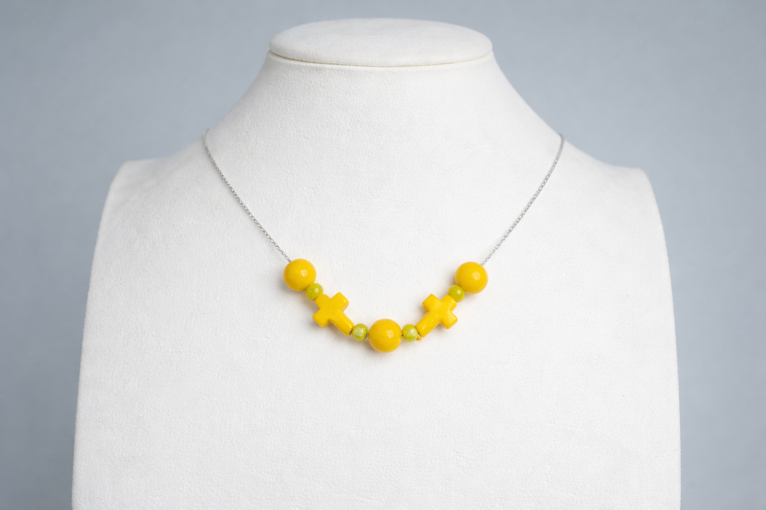 Colier din argint 925 cu  jad |  Lutea