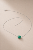Colier din argint 925 cu jad verde | Viridis Unus