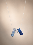 Colier din argint 925 cu lapis lazuli și cristal de stâncă | Astra