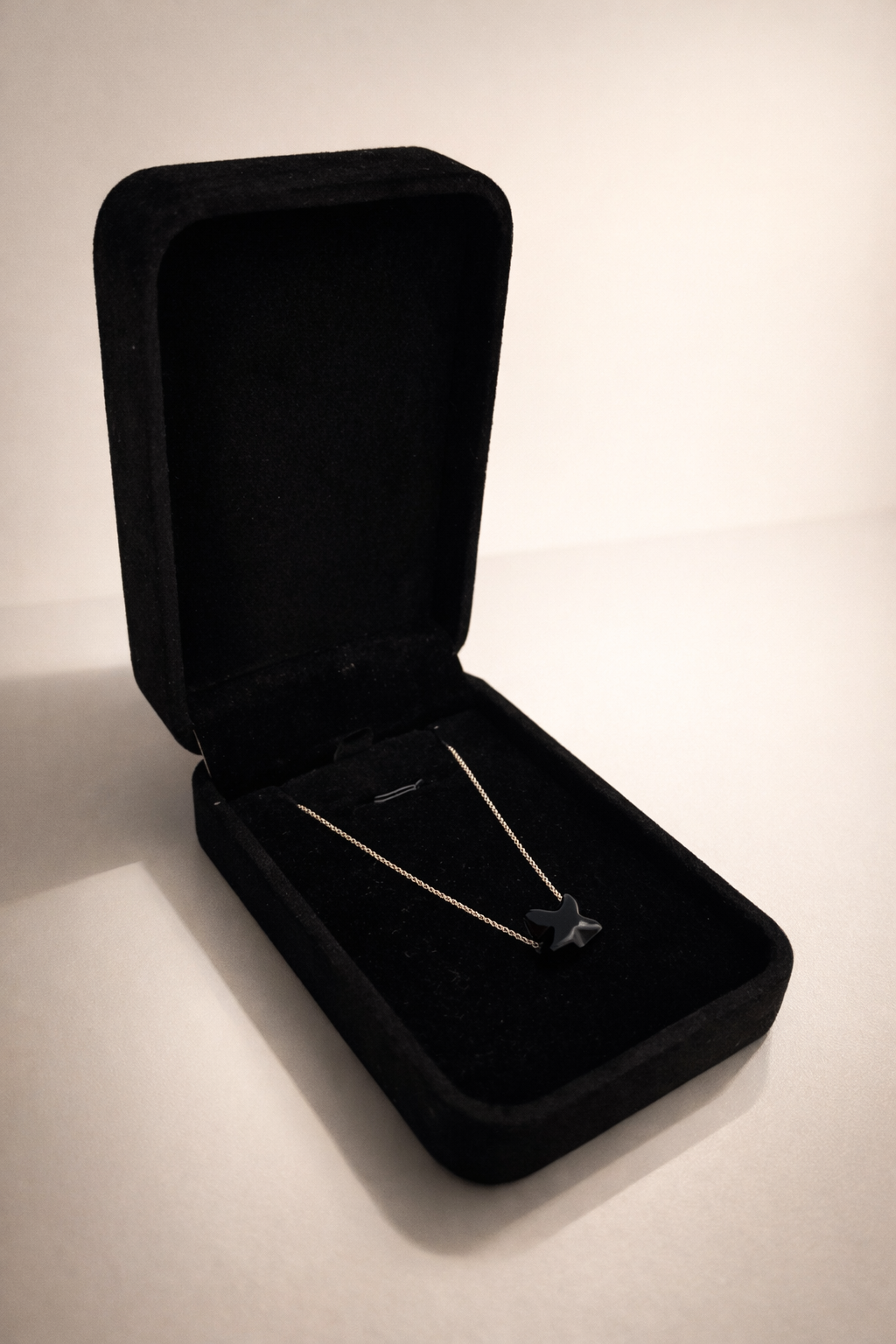 Colier din argint 925 cu obsidian | Stella Noctis