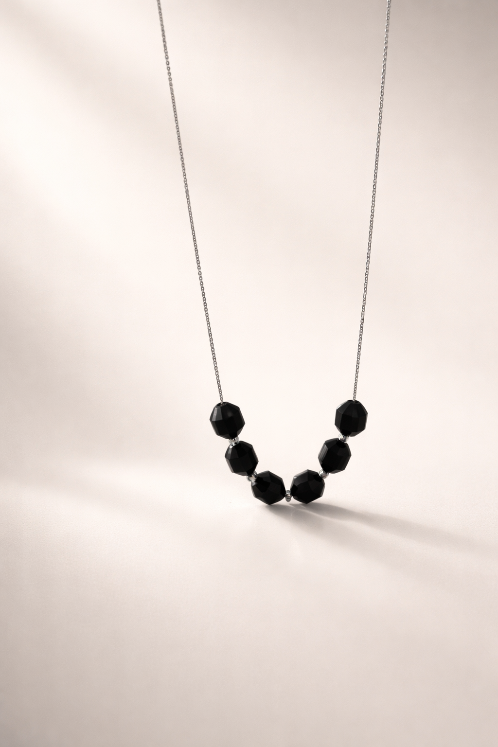 Colier din argint 925 cu onix| Noctis Linea