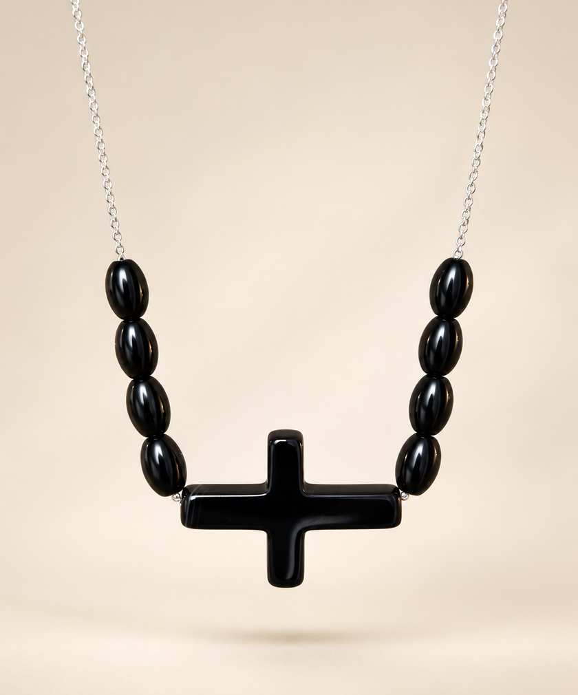 Choker din argint 925 cu onix | Noctaris