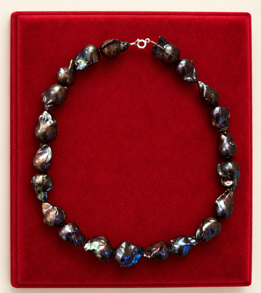 Choker din argint 925 cu perle baroque | Umbrielle