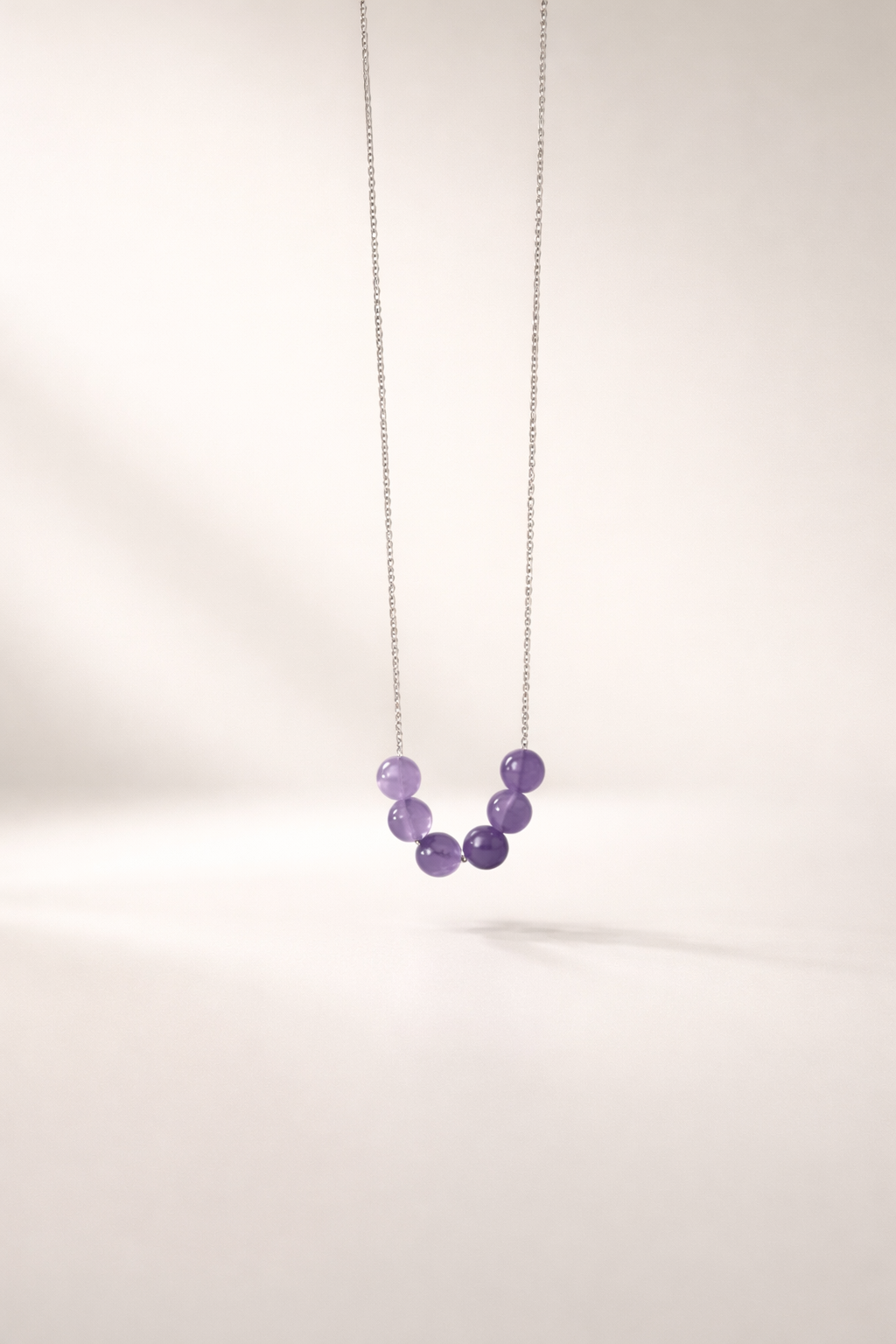 Colier din argint 925 cu jad lila | Lilium