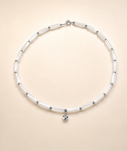 Choker din argint 925 cu sidef | Cuore