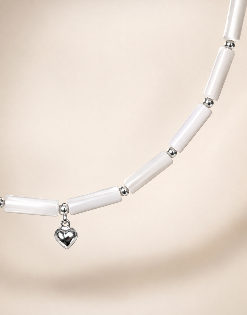 Choker din argint 925 cu sidef | Cuore