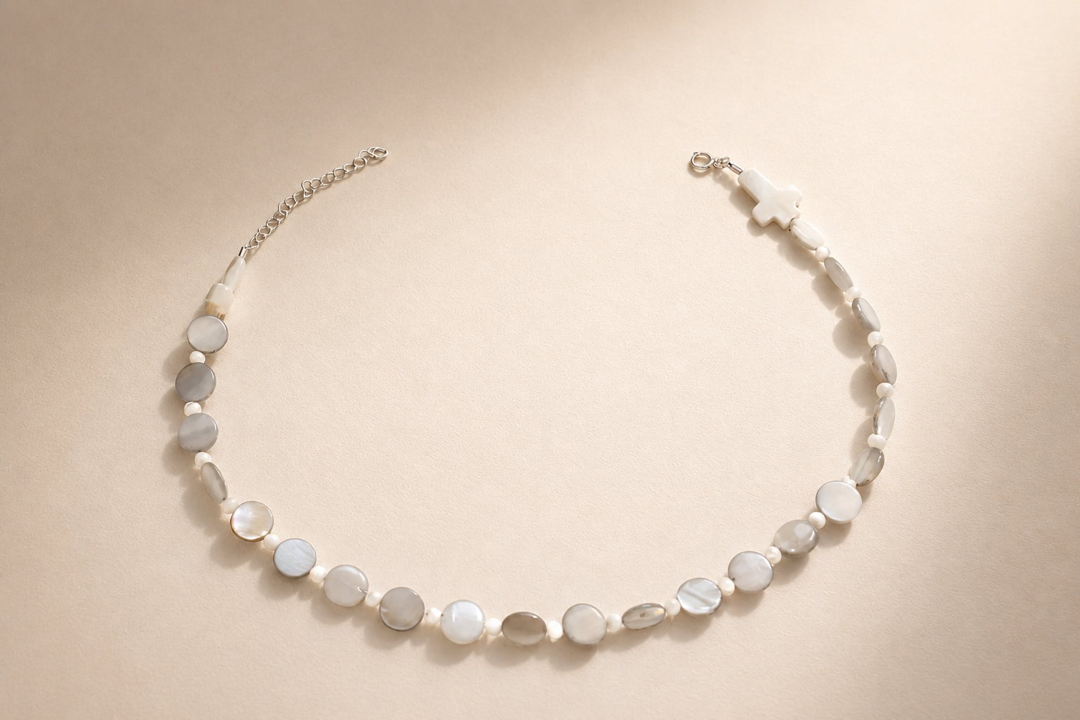 Choker din argint 925 cu sidef | Luna Alba