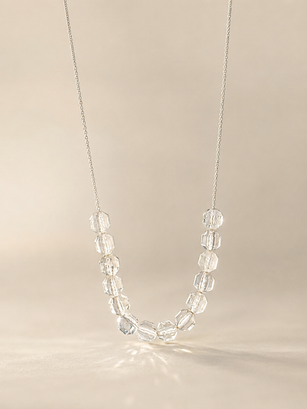 Colier din argint 925 cu pietre de topaz | Halo