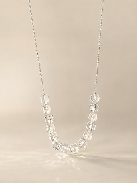Colier din argint 925 cu pietre de topaz | Halo