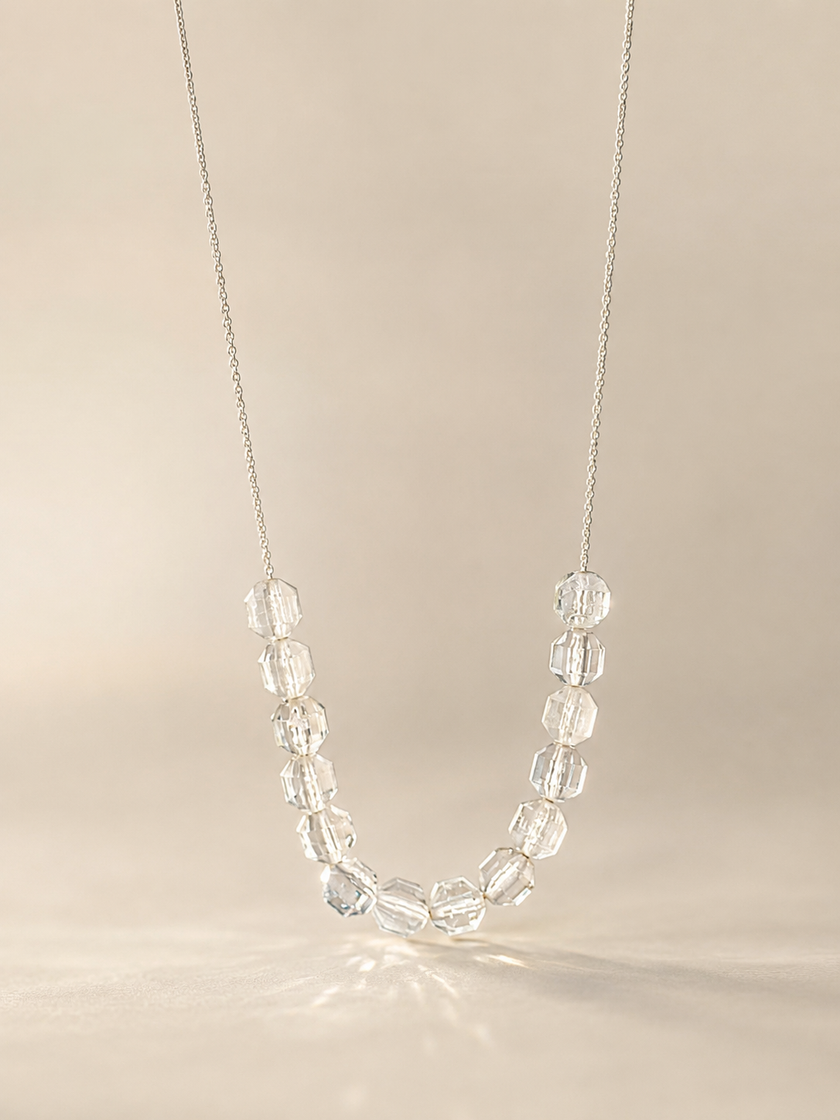 Colier din argint 925 cu pietre de topaz | Halo