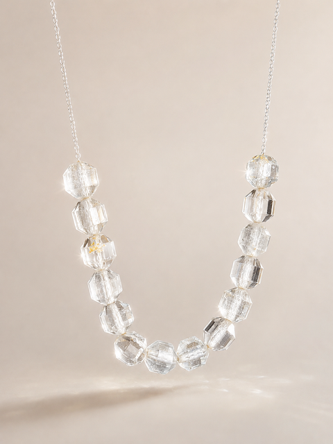 Colier din argint 925 cu pietre de topaz | Halo