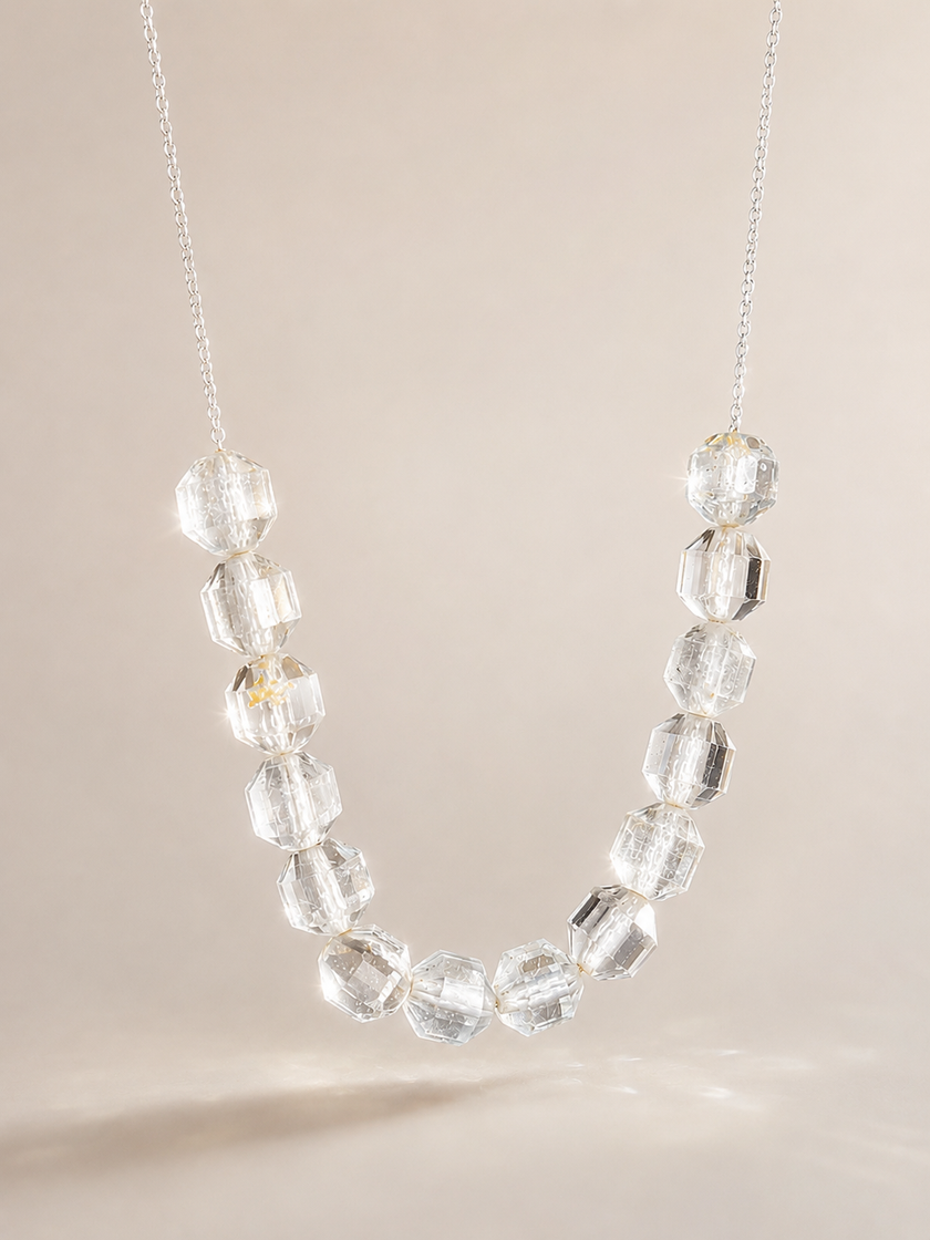 Colier din argint 925 cu pietre de topaz | Halo