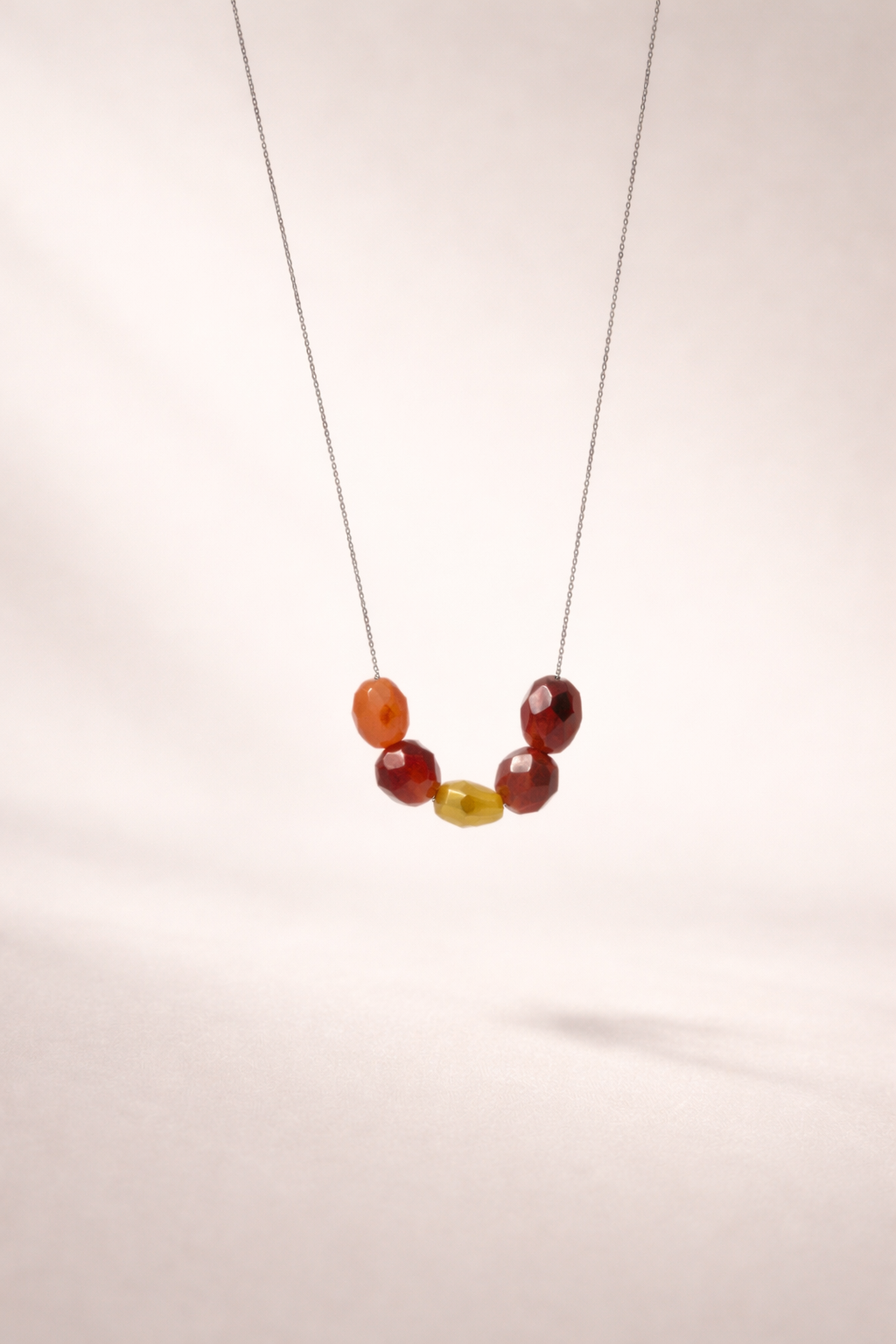 Colier din argint 925 cu carneol |  Ignis Portofini