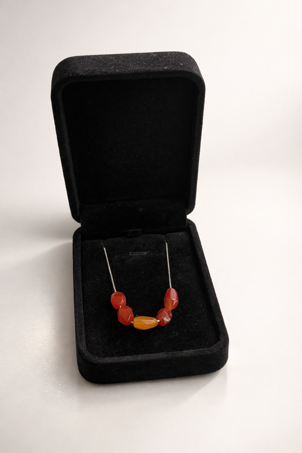 Colier din argint 925 cu carneol |  Ignis Portofini