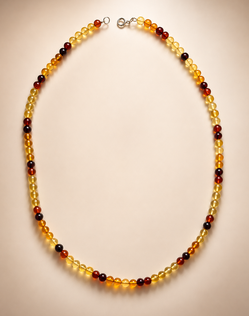 Choker din argint 925 cu chihlimbar | Ambra