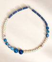 Choker din argint 925 cu lavǎ, jasp şi agate | Azuréa