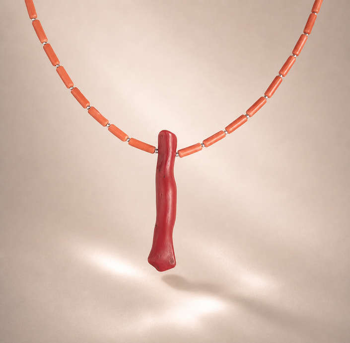 Colier din argint 925 cu coral | Corallium