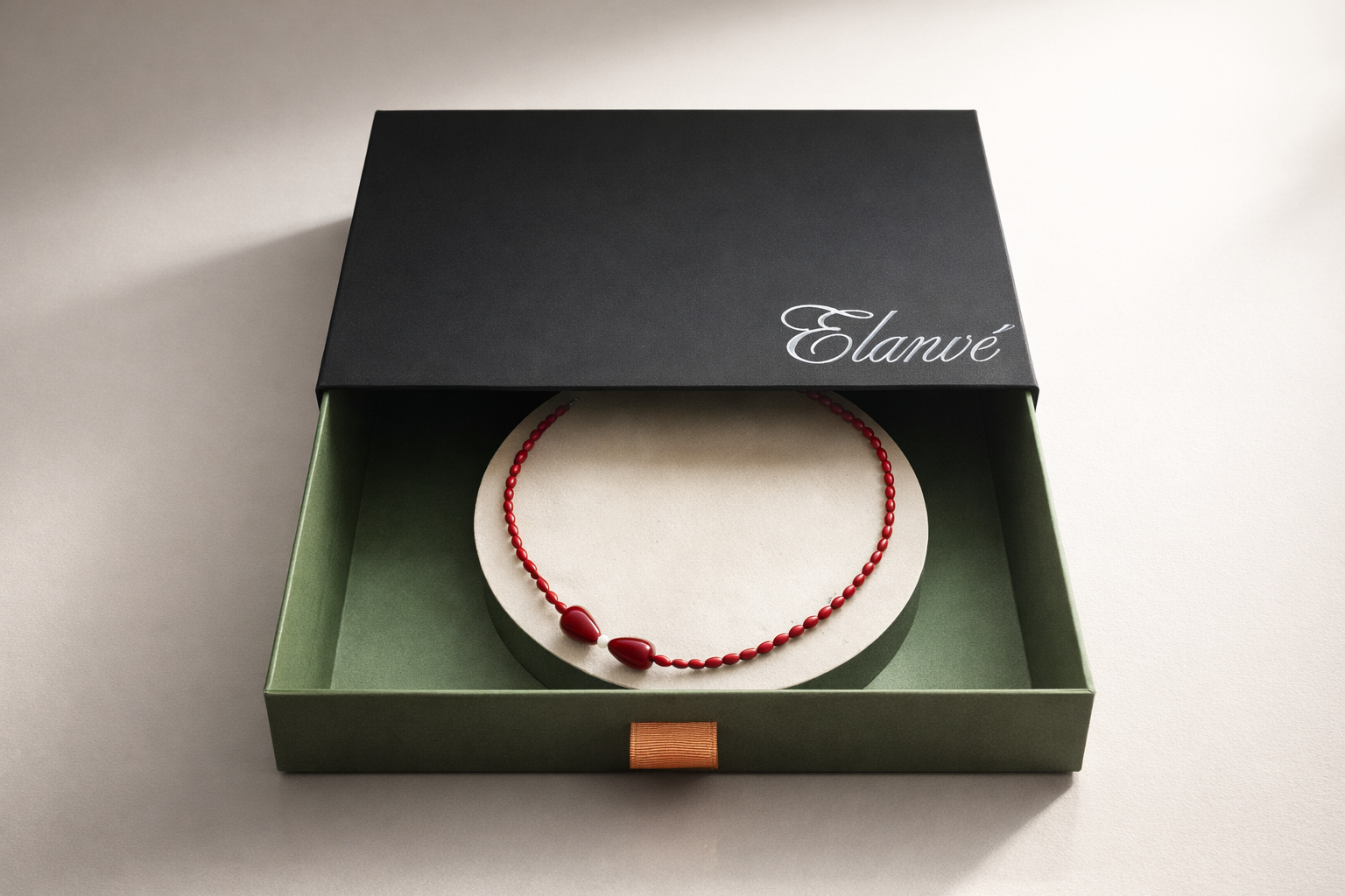 Choker din argint 925 cu coral si jad | Flora Rosso