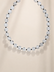 Choker din argint 925 cu cristal de gheațǎ şi spinel | Nix