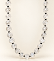 Choker din argint 925 cu cristal de gheațǎ şi spinel | Nix