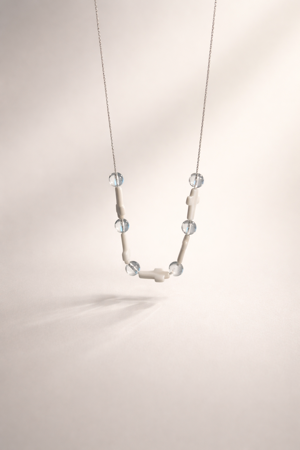 Colier din argint 925 cu sidef si cristal | Signa