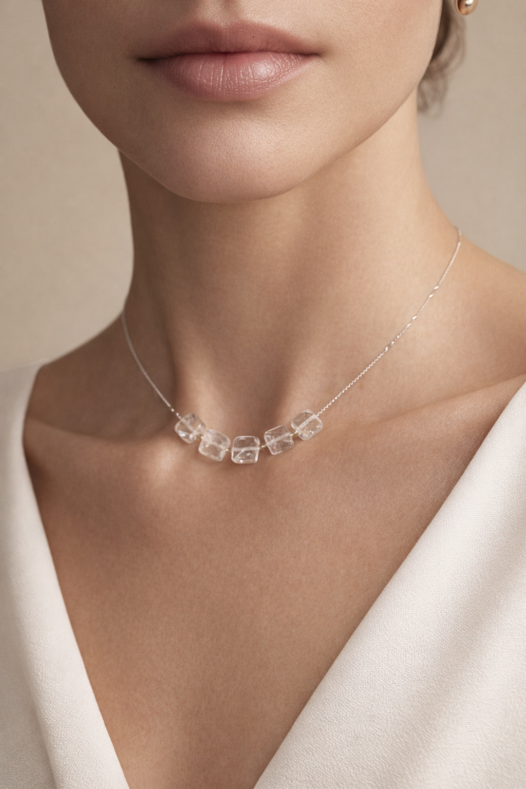 Colier din argint 925 cu cristal de munte | Aether