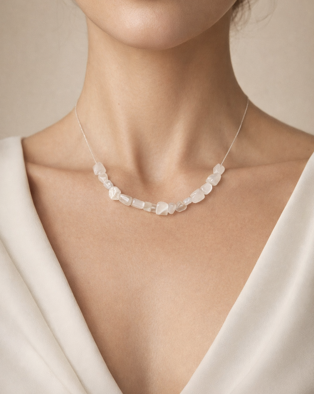 Colier din argint 925 cu piatra lunii | Lunaris