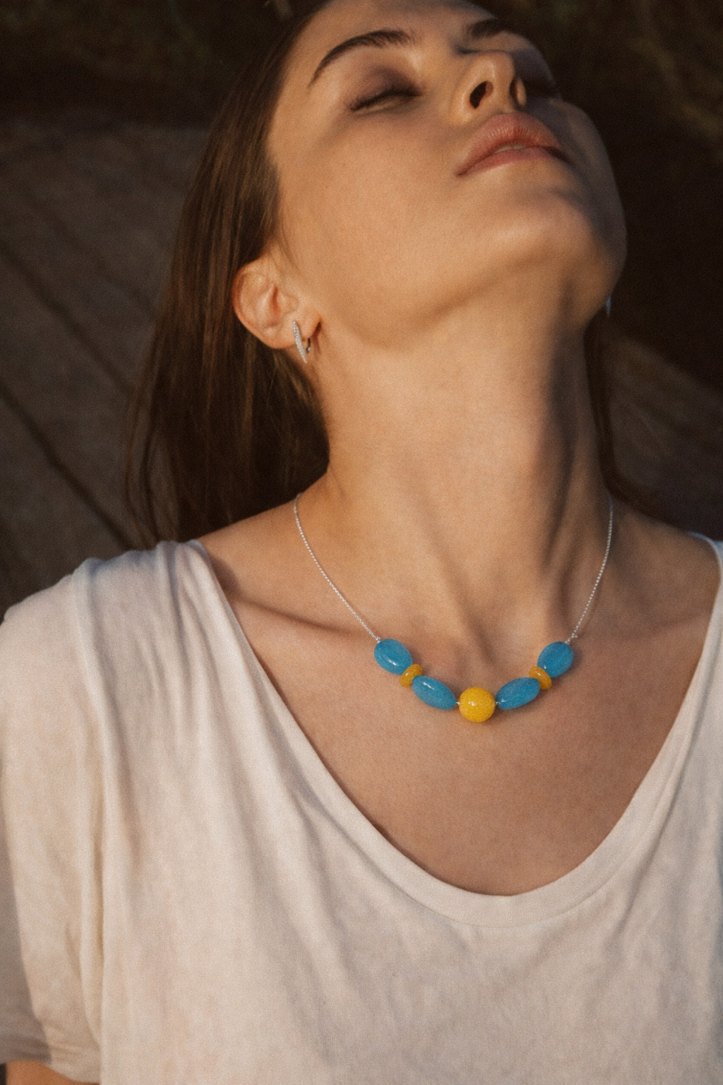 Colier 'Floare de Azur'