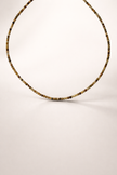 Choker din argint 925 cu pietre de granat verzi | Verde Sotto