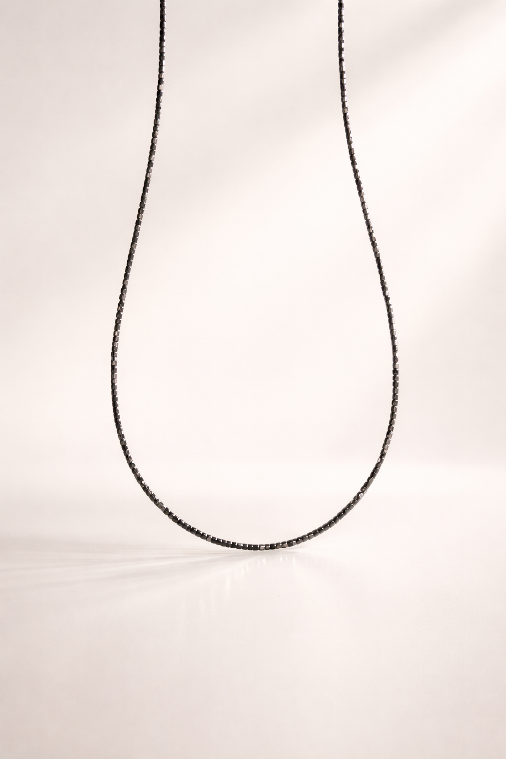 Colier din argint 925 cu hematit | Linea Nera