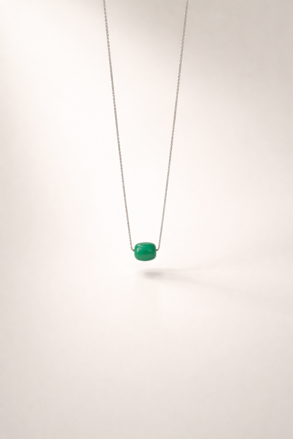 Colier din argint 925 cu jad verde | Viridis Unus