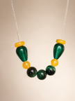 Colier din argint 925 jad | Emerald Rhythm