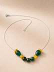 Colier din argint 925 jad | Emerald Rhythm