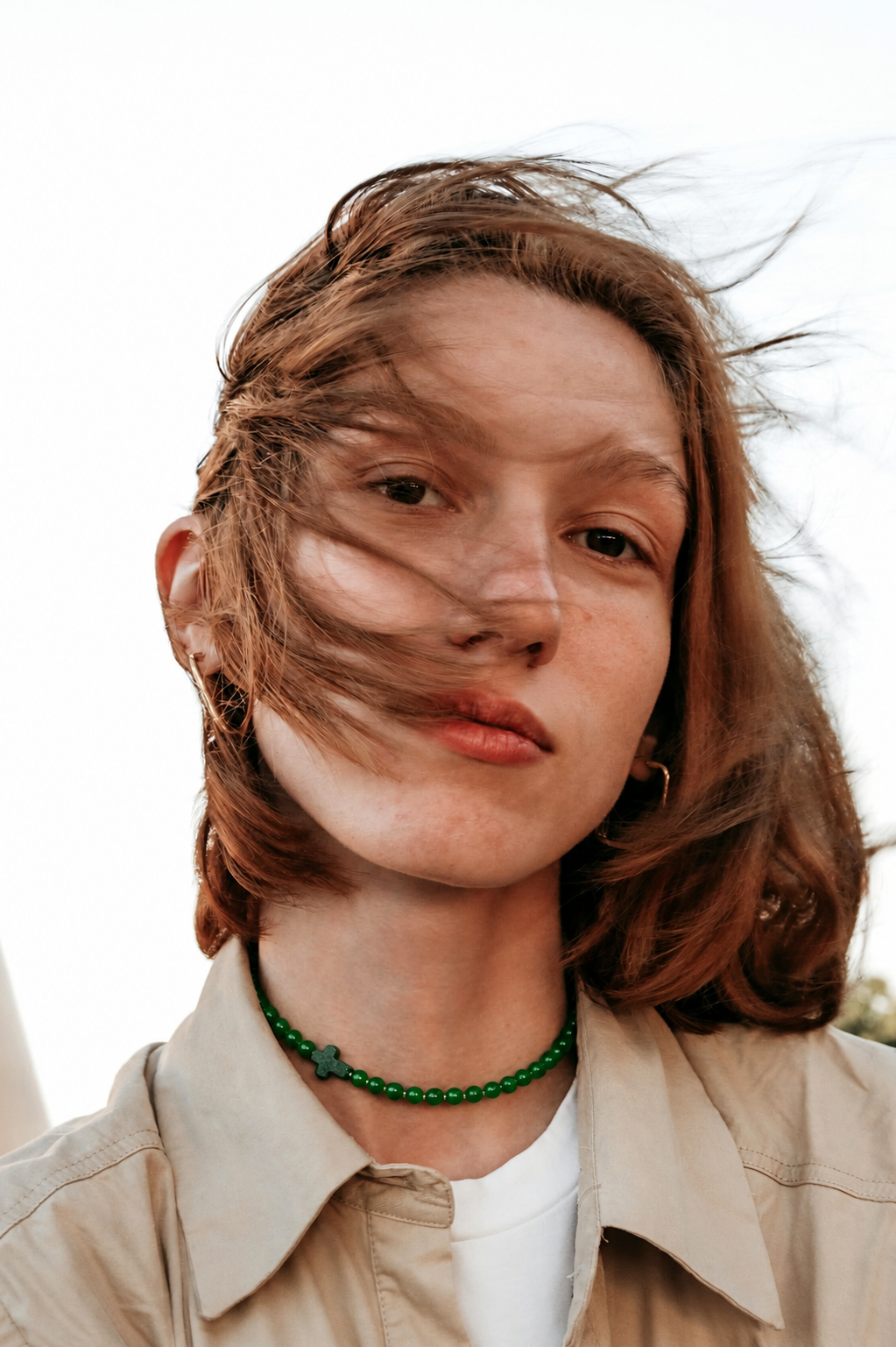Choker din argint 925 cu jad | Viridis Aeterna