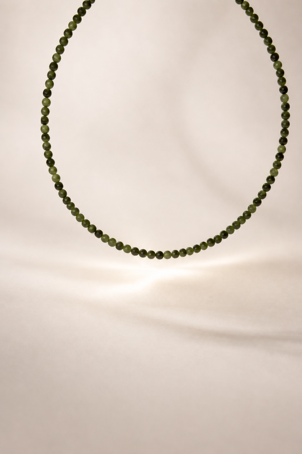 Choker din argint 925 cu jad canadian | Verde Vivo