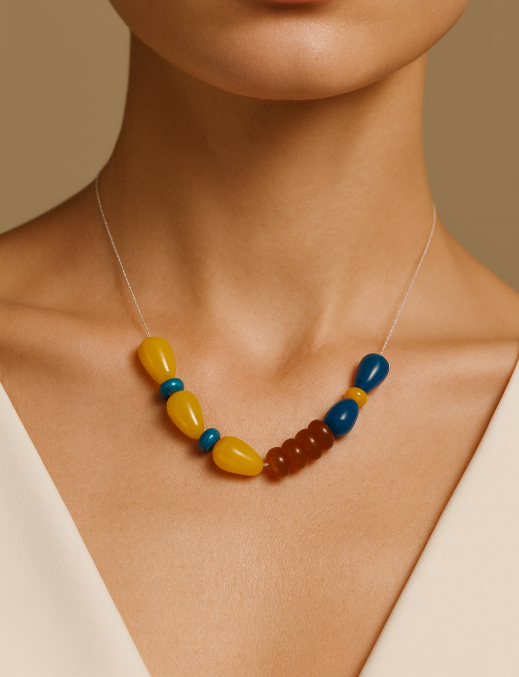 Colier din argint 925 cu jad | Ignis