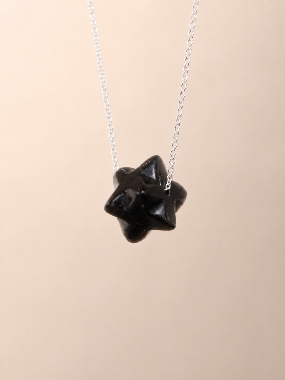 Colier din argint 925 cu obsidian | Stella Noctis