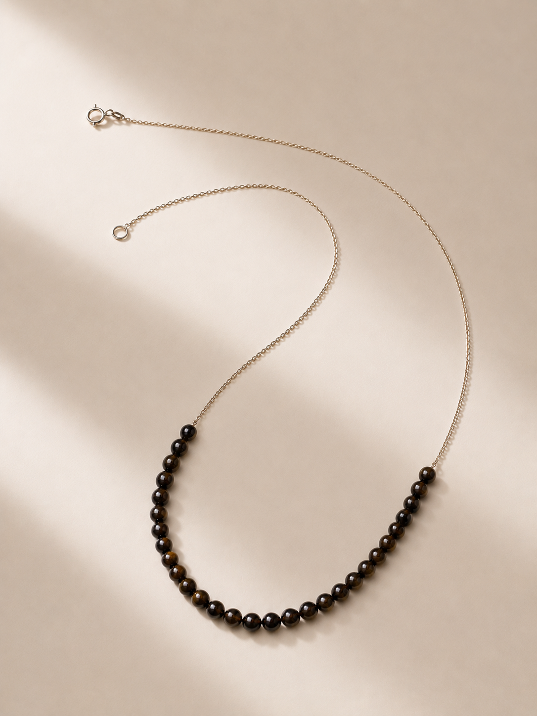 Colier din argint 925 cu obsidian | Humus