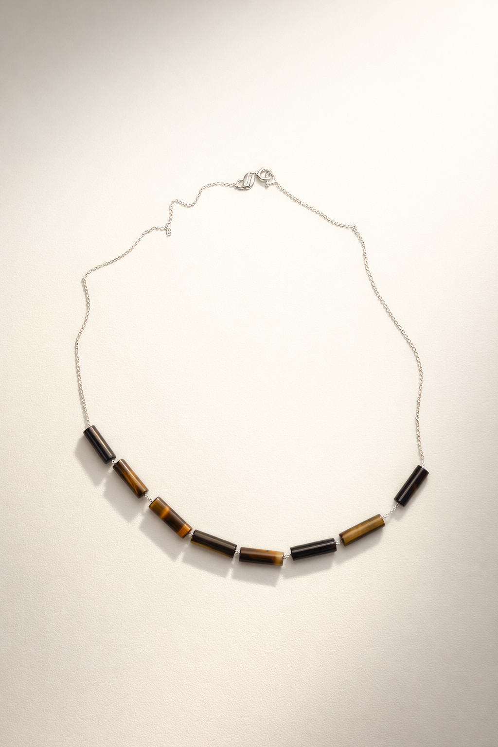 Colier din argint 925 cu ochi de tigru | Terra Ignis