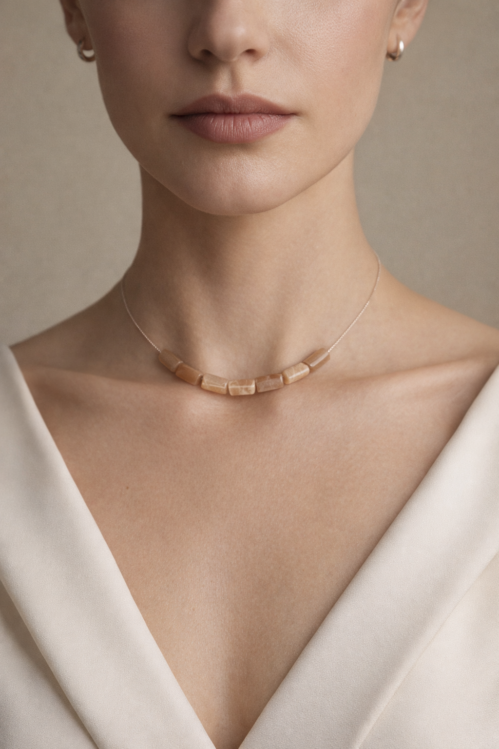 Colier din argint 925 cu piatra soarelui | Helia