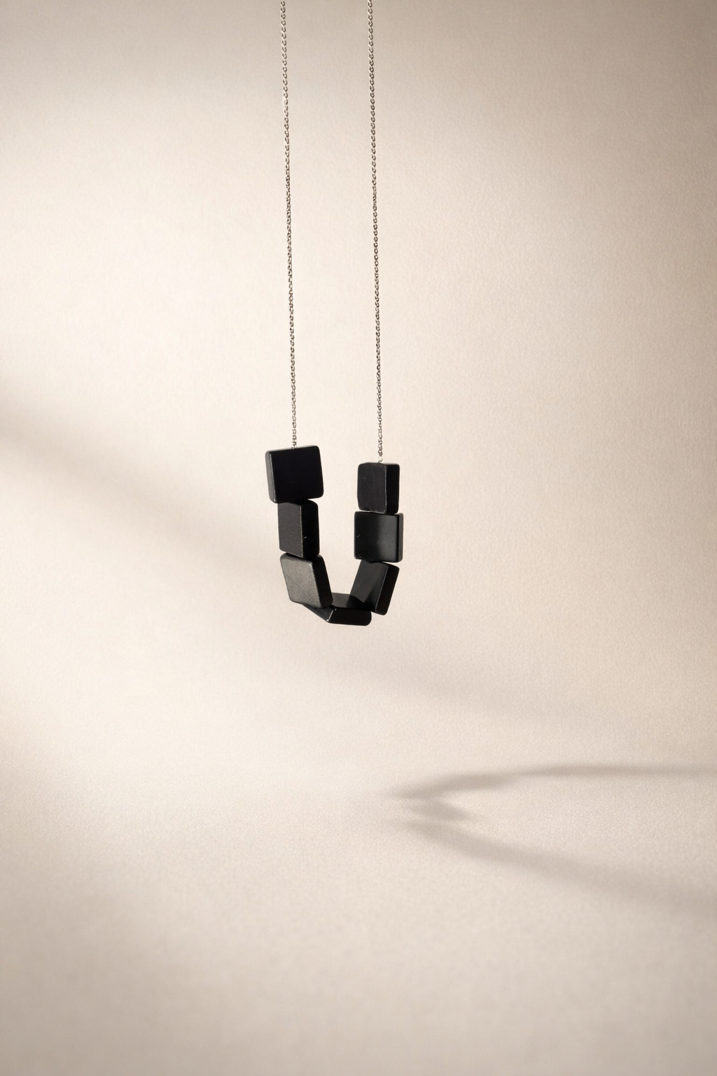Colier din argint 925 cu pietre negre | Noir