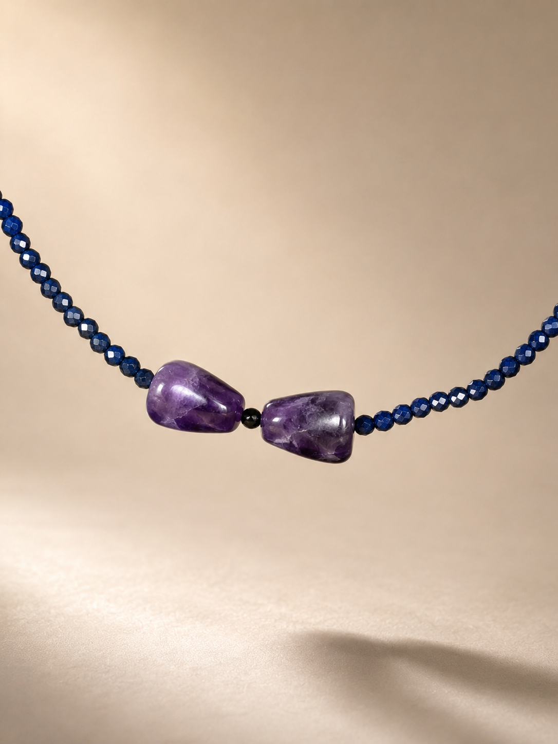 Choker din argint 925 zirconiu si ametist | Midnight Iris