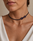 Choker din argint 925 zirconiu si ametist | Midnight Iris