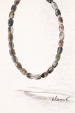 Choker din argint 925 cu agate | Riviera