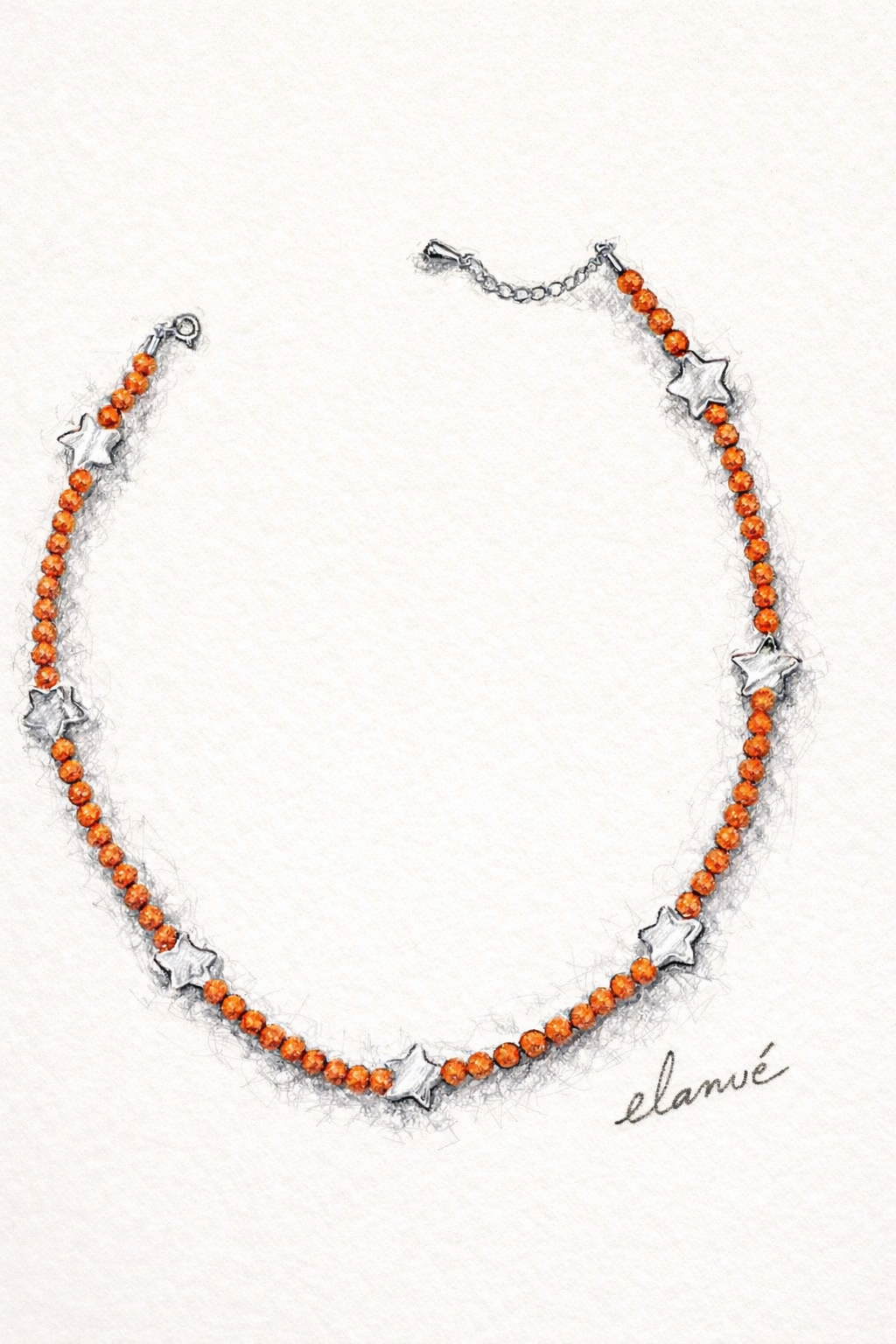 Choker din argint 925 cu coral si sidef | Stella Marina