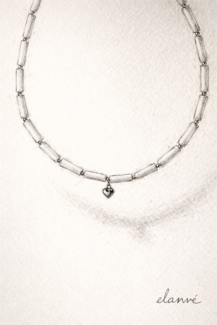 Choker din argint 925 cu sidef | Cuore