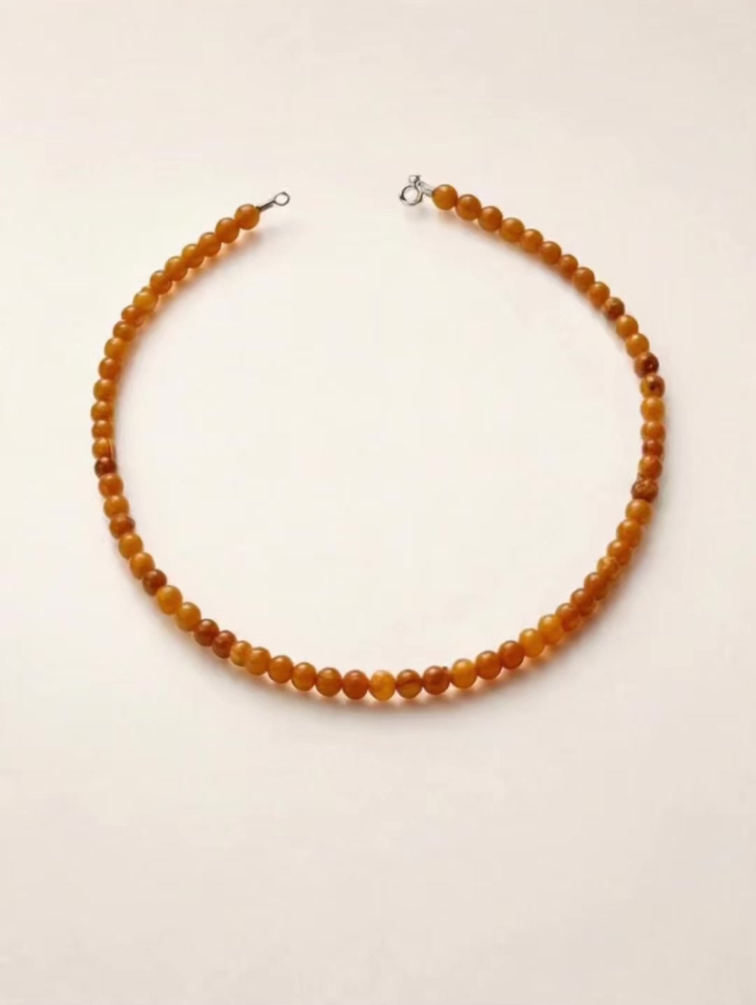 Choker din argint 925 cu chihlimbar | Ambra