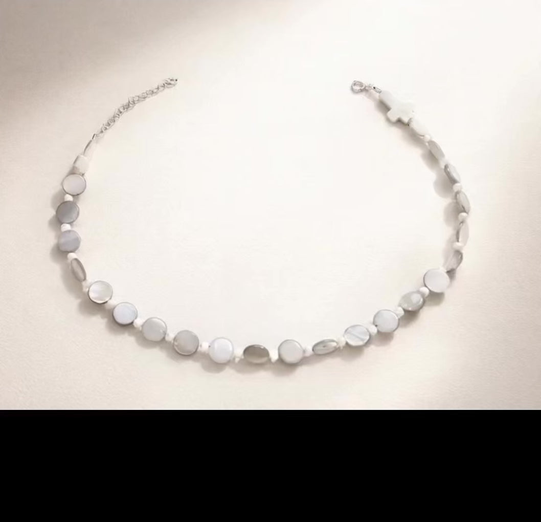 Choker din argint 925 cu sidef | Luna Alba