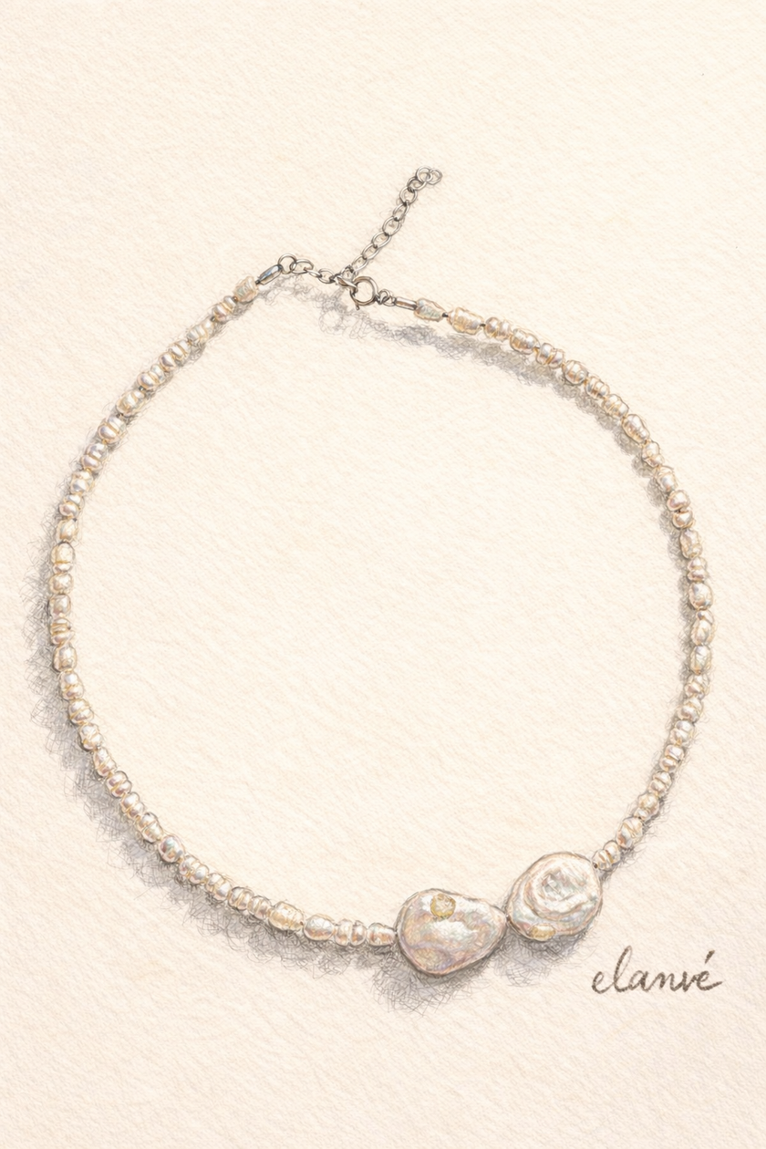 Choker din argint 925 cu perle de culturǎ | Luce Marina